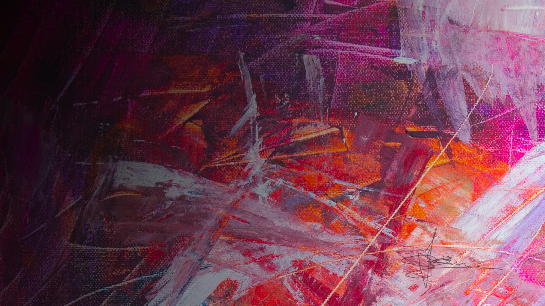 Esame della calligrafia dell'artista